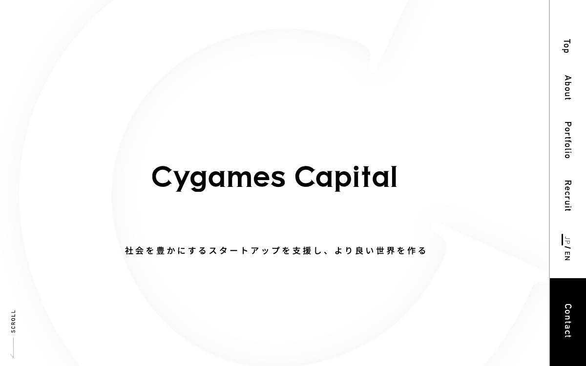 Cygames Capital website preview