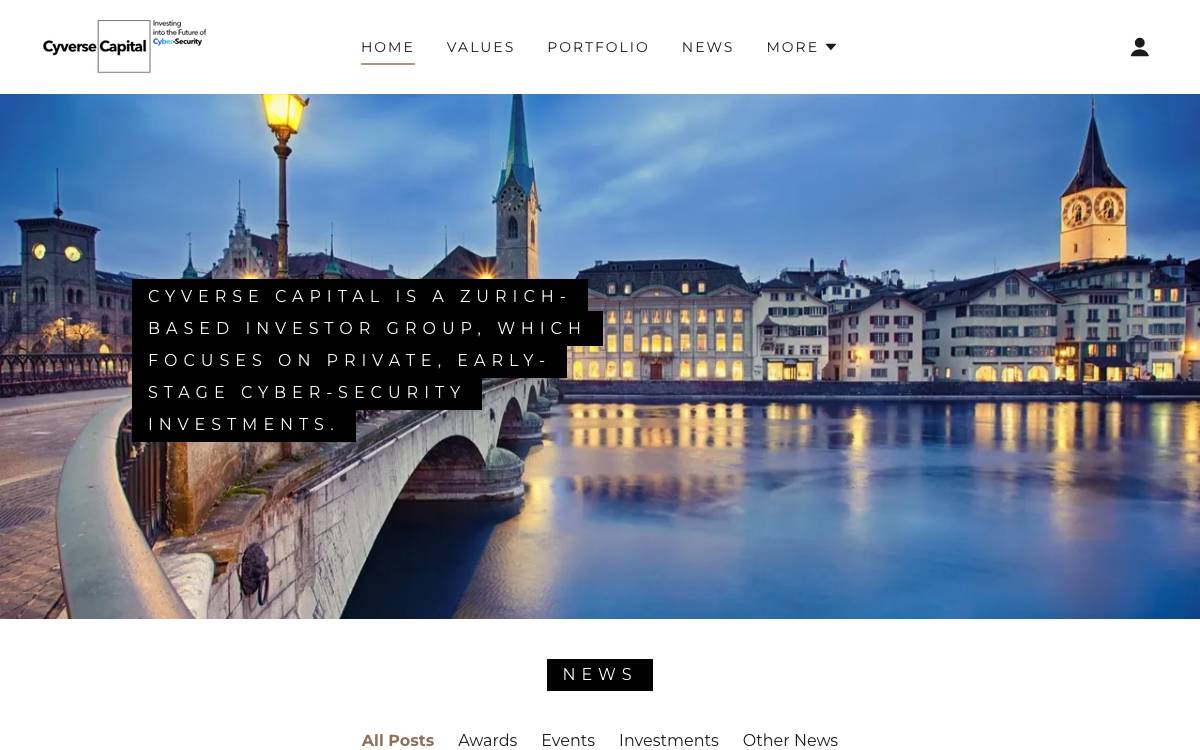 Cyverse Capital website preview