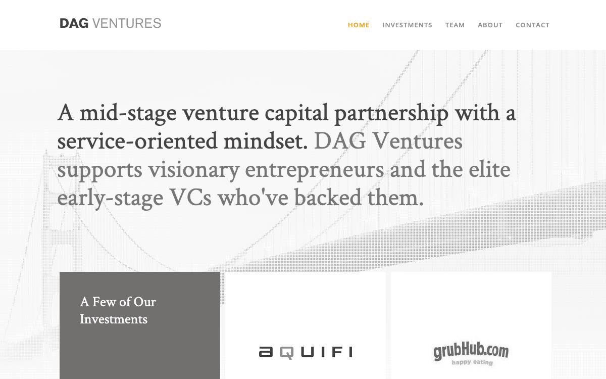 Dag Ventures website preview