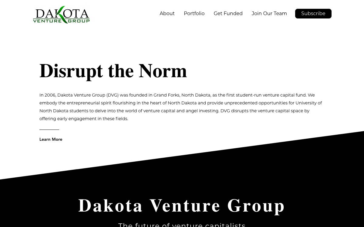 Dakota Venture Group website preview