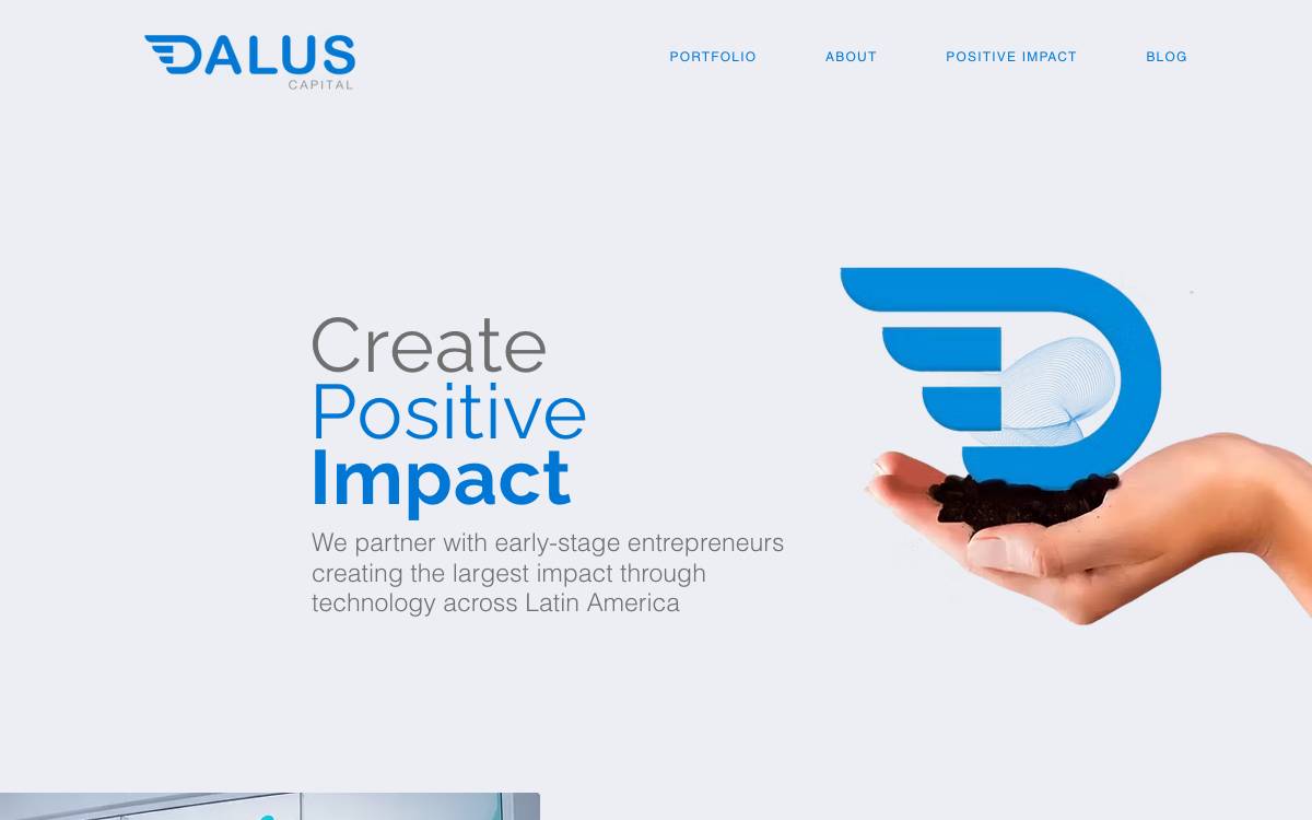 Dalus Capital website preview