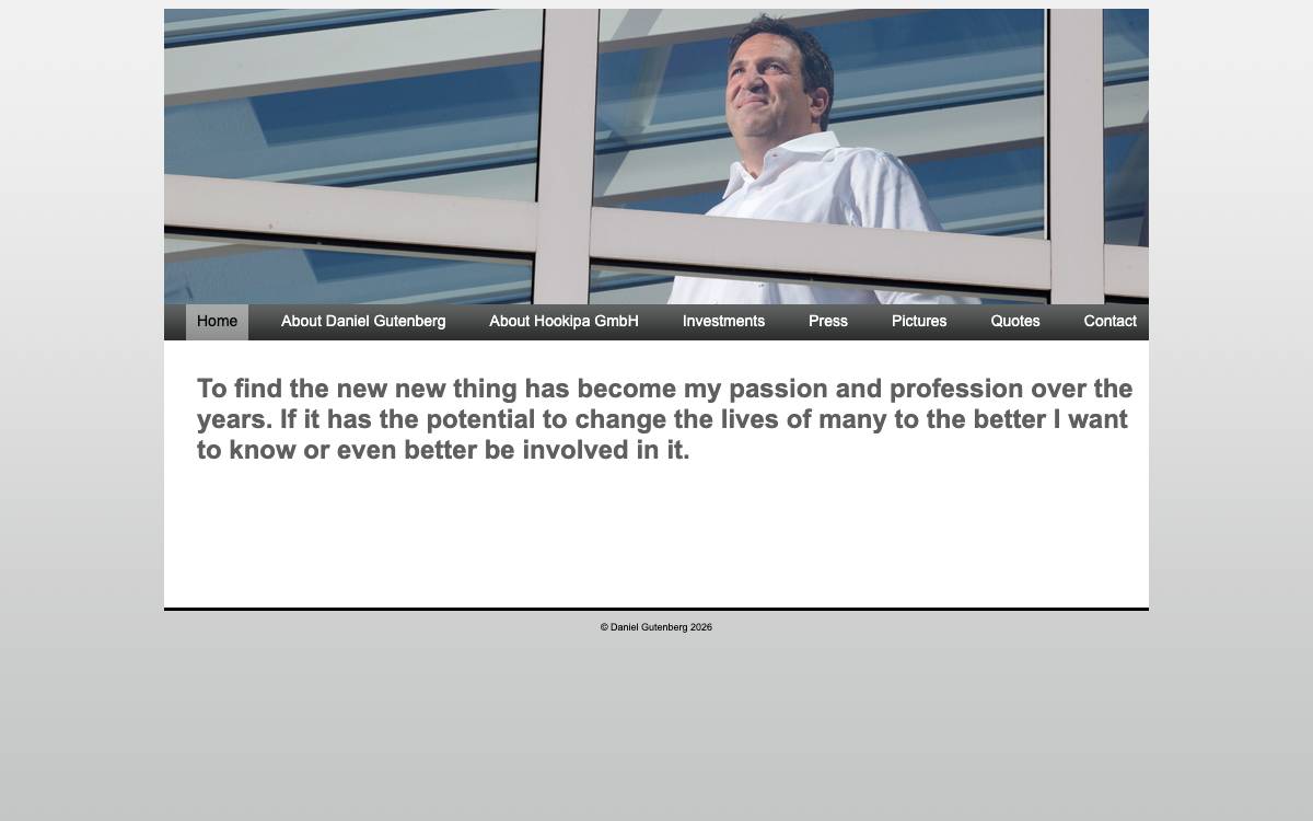 Daniel Gutenberg website preview