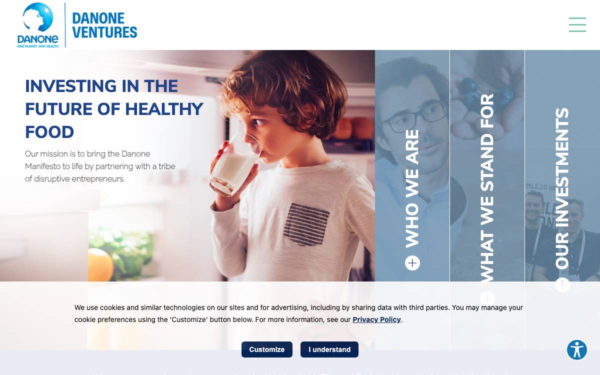 Danone Manifesto Venture website preview