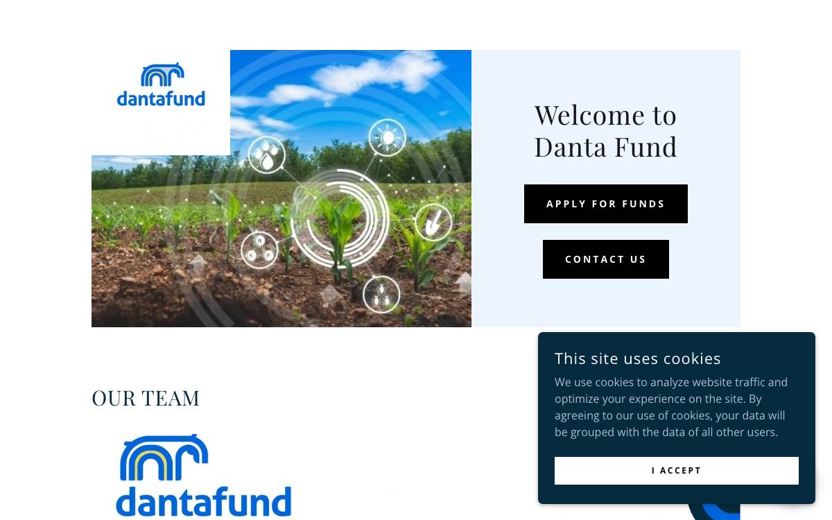 Danta Fund website preview