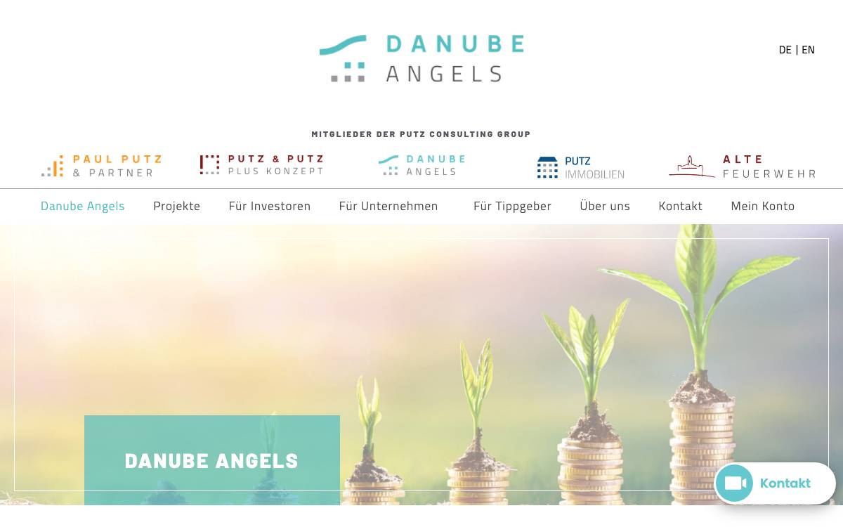 Danube Angels website preview