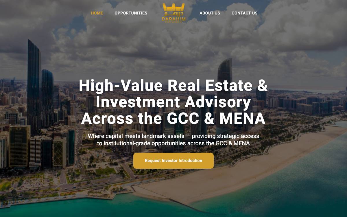 Darahim Investment website preview