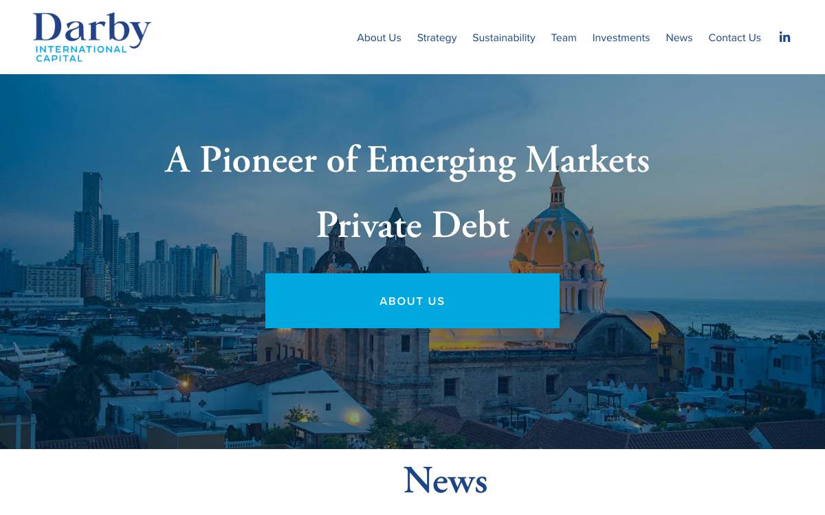 Darby International Capital website preview