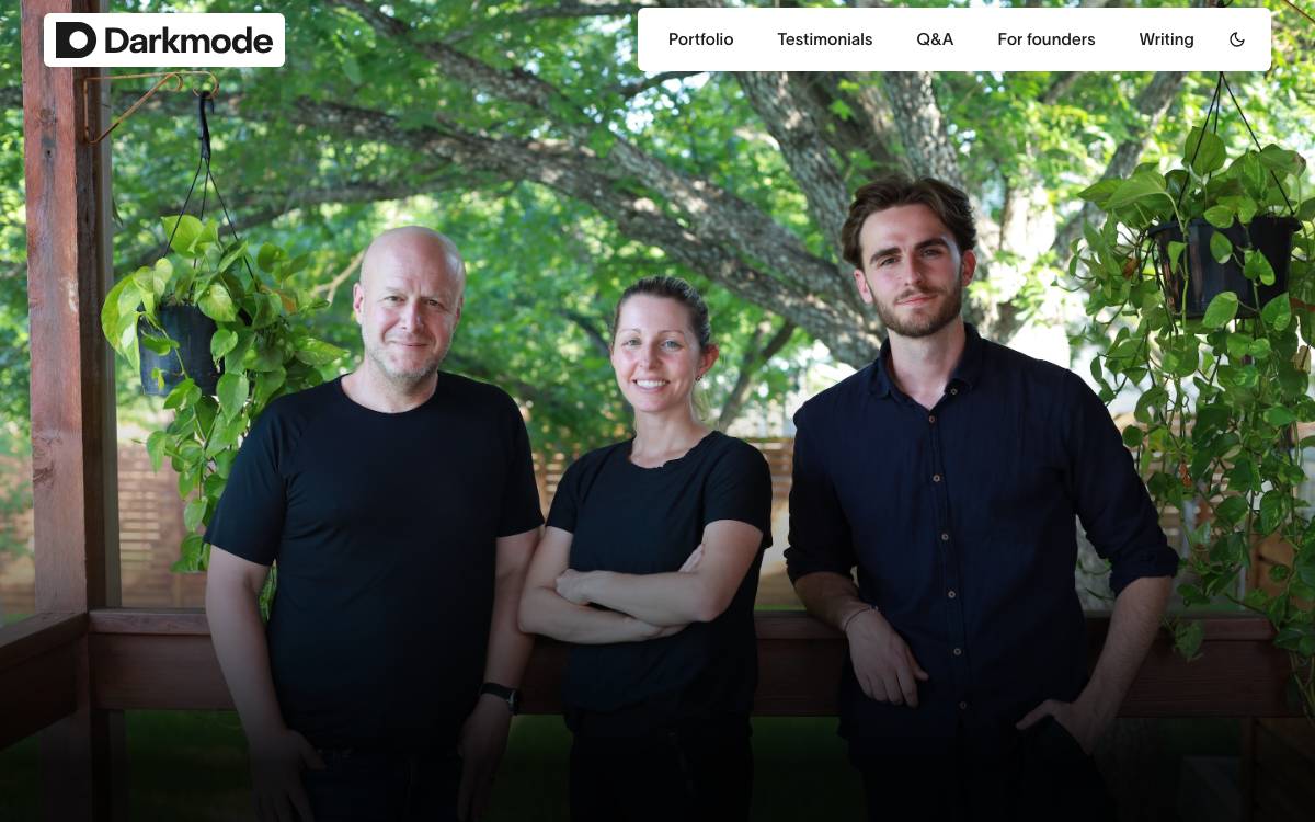 Darkmode Ventures website preview