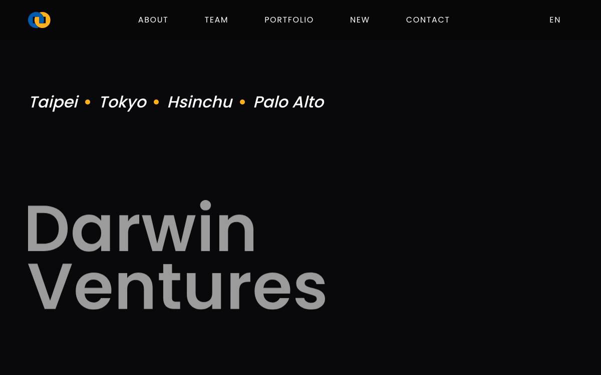 Darwin Venture Management website preview
