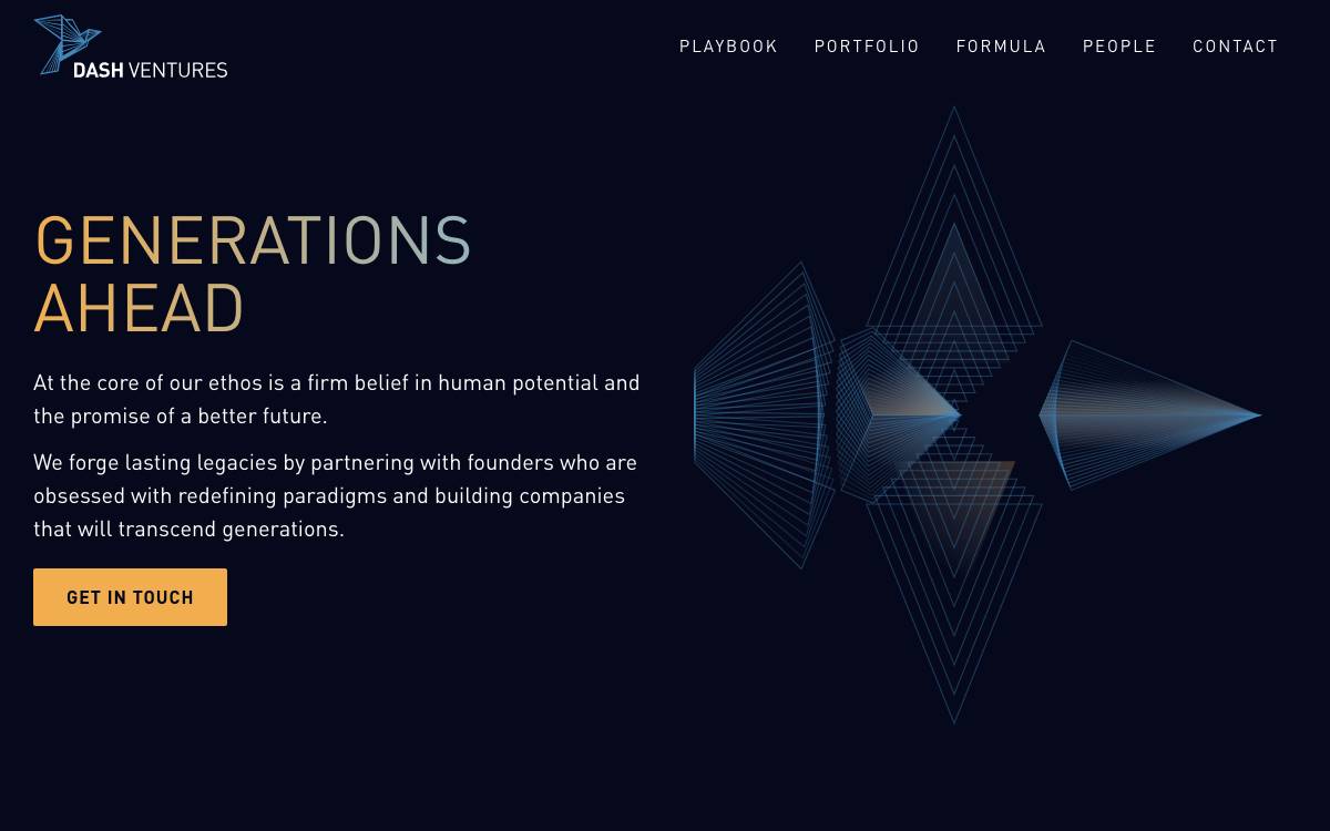 DASH Ventures website preview