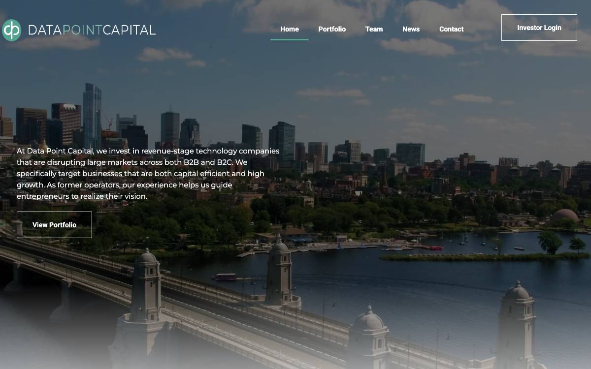 Data Point Capital website preview