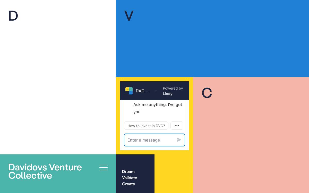 Davidovs Venture Collective website preview