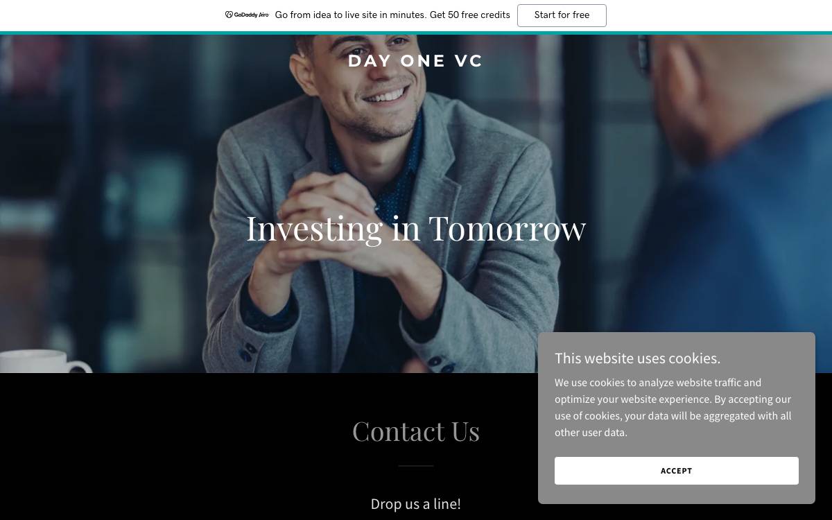 Day One Ventures website preview