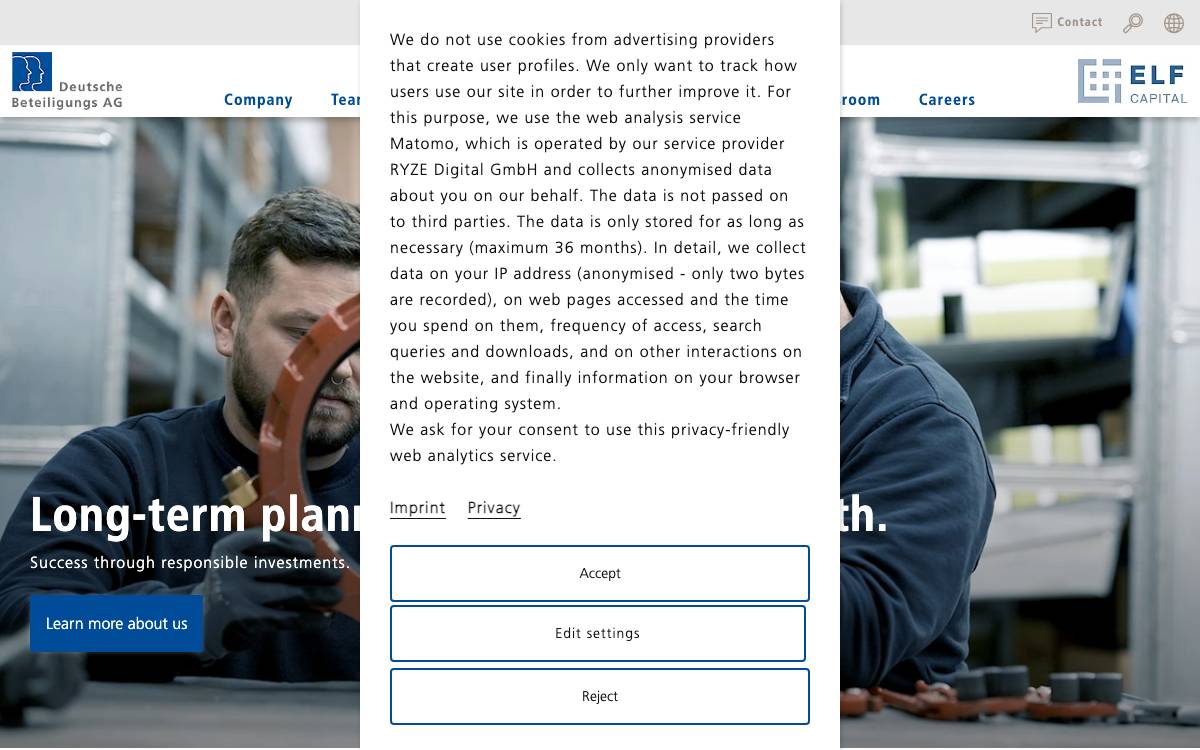 DBAG website preview