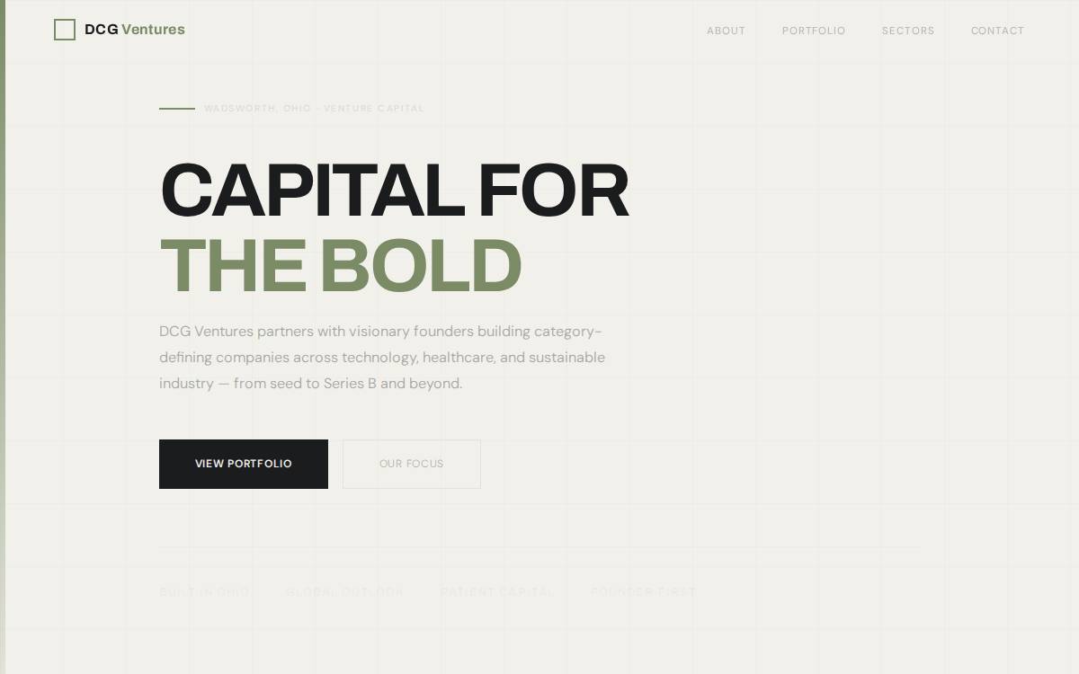 DCG website preview