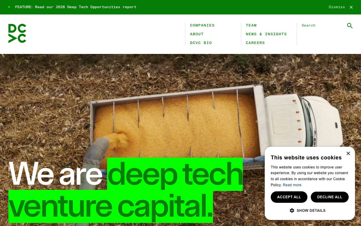 DCVC (Data Collective) website preview