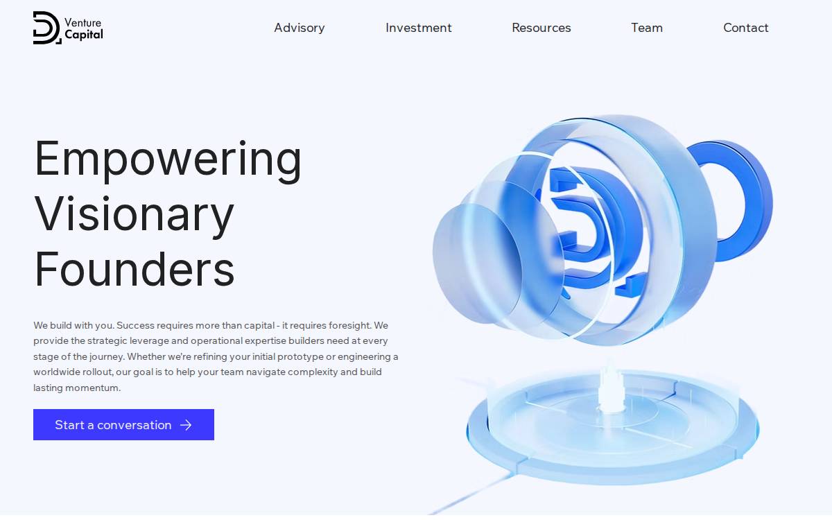 DD Venture Capital website preview