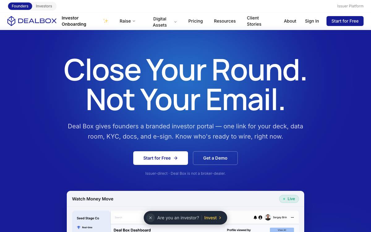 Deal Box website preview