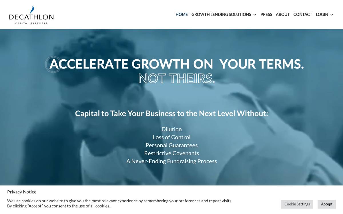 Decathlon Capital Partners website preview