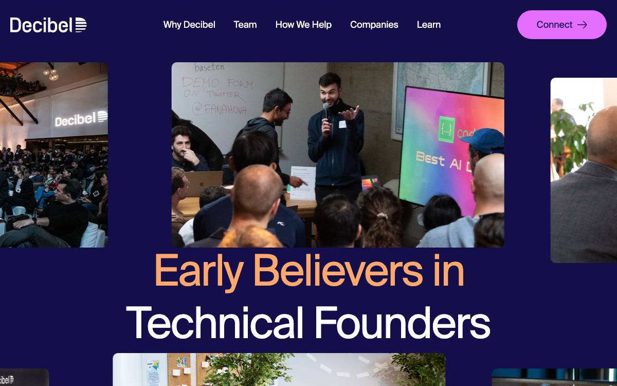 Decibel Partners website preview
