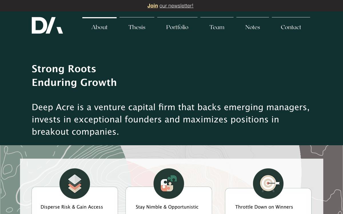 Deep Acre website preview
