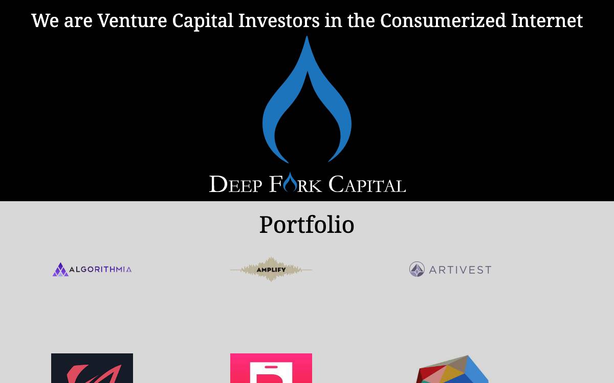 Deep Fork Capital website preview