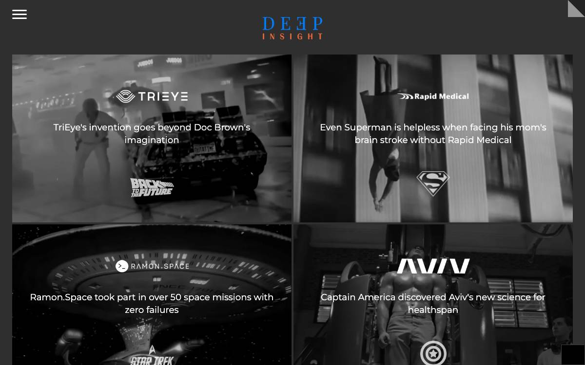 Deep Insight website preview