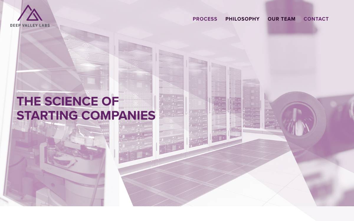 Deep Valley Labs website preview
