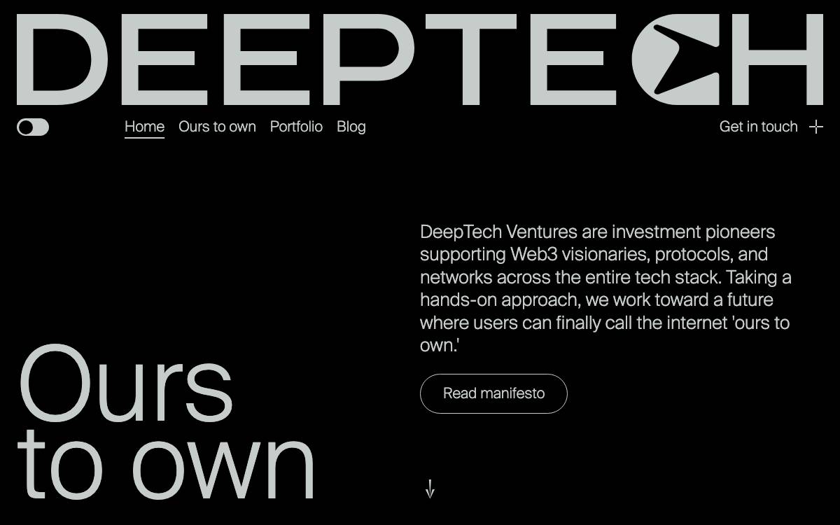 DeepTech Ventures website preview