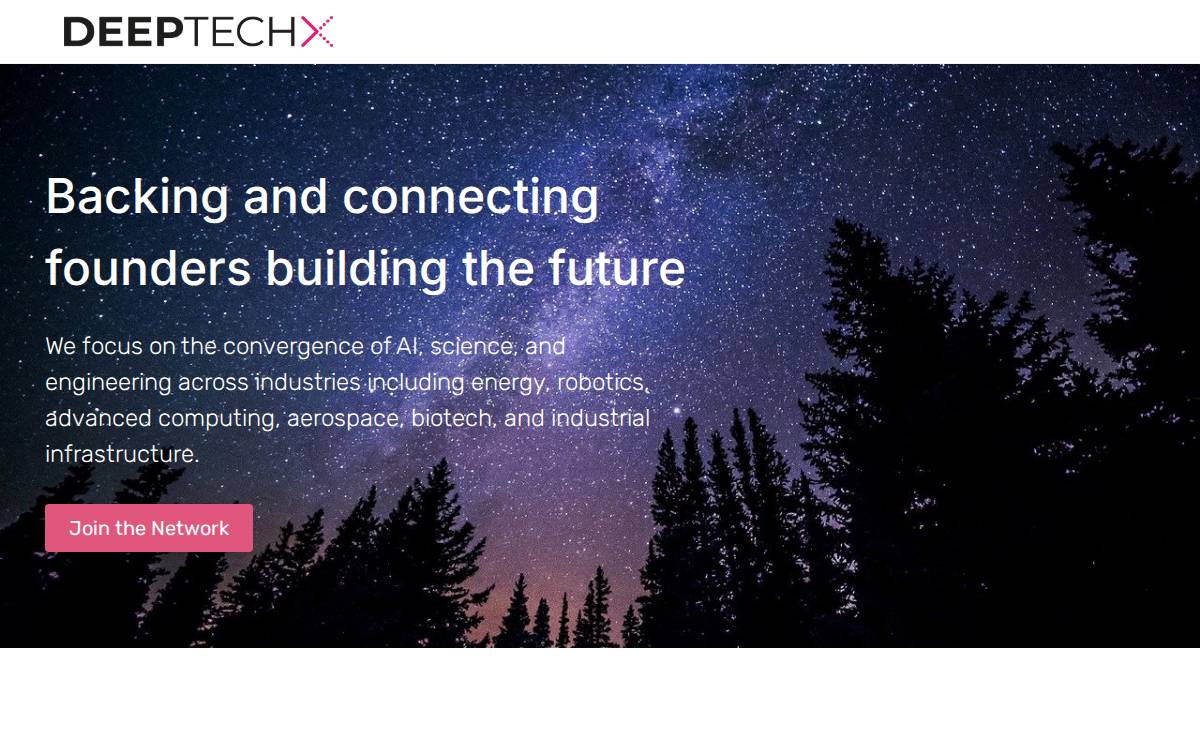 DeepTechX Ventures website preview
