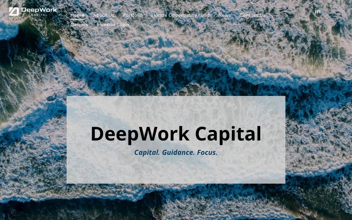 DeepWork Capital website preview