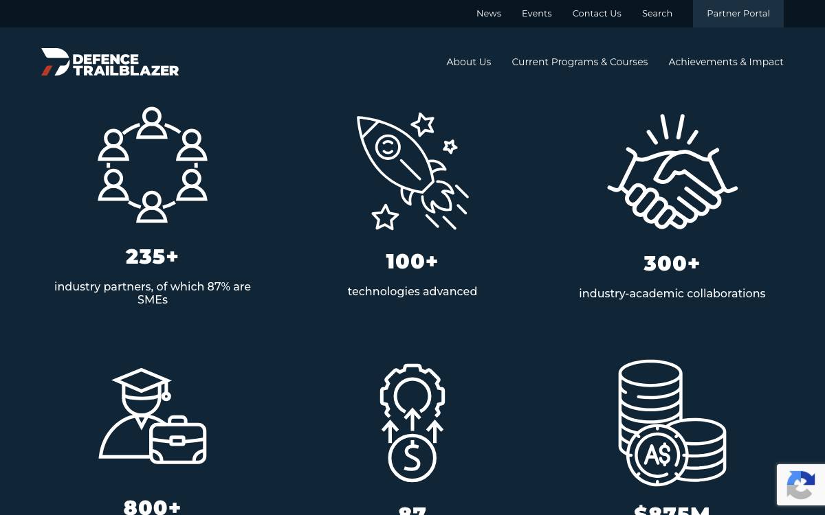 Defence Trailblazer website preview