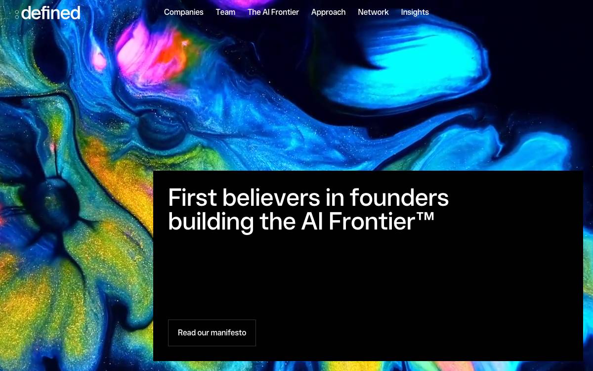Defined VC website preview