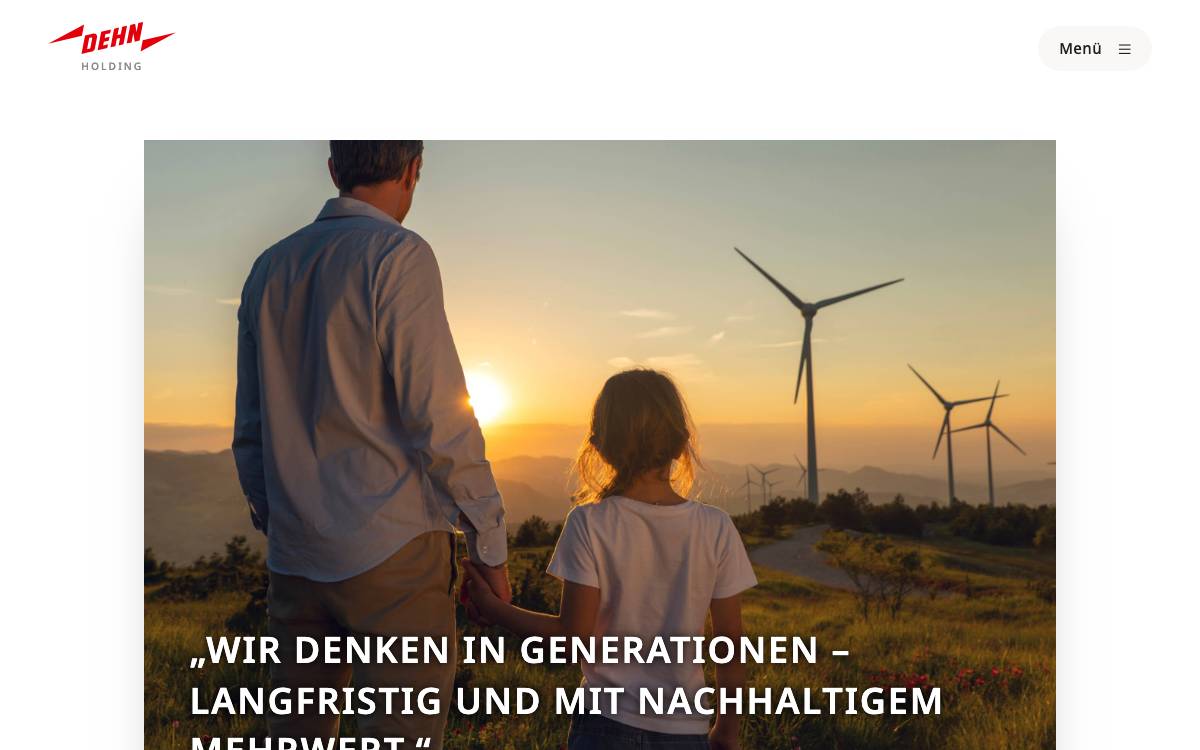 DEHN Holding website preview