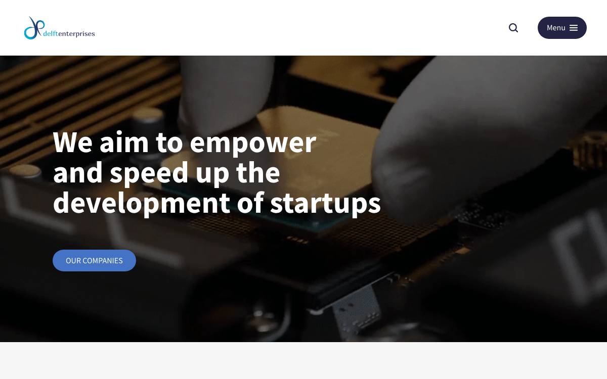 Delft Enterprises B.V. website preview