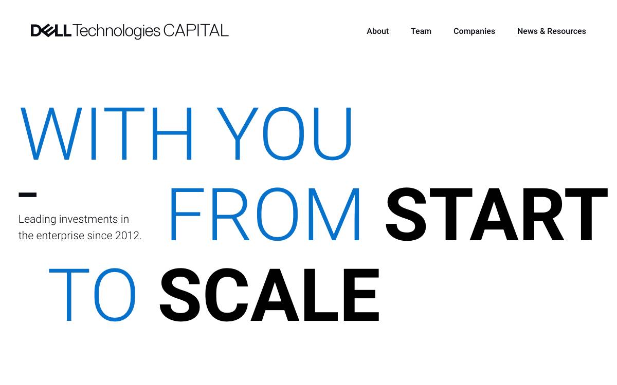 Dell Technologies Capital website preview