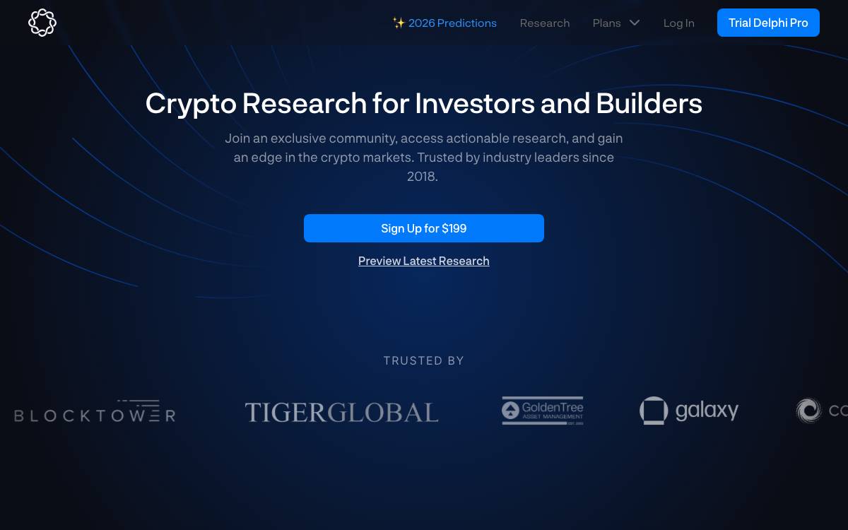 Delphi Ventures website preview