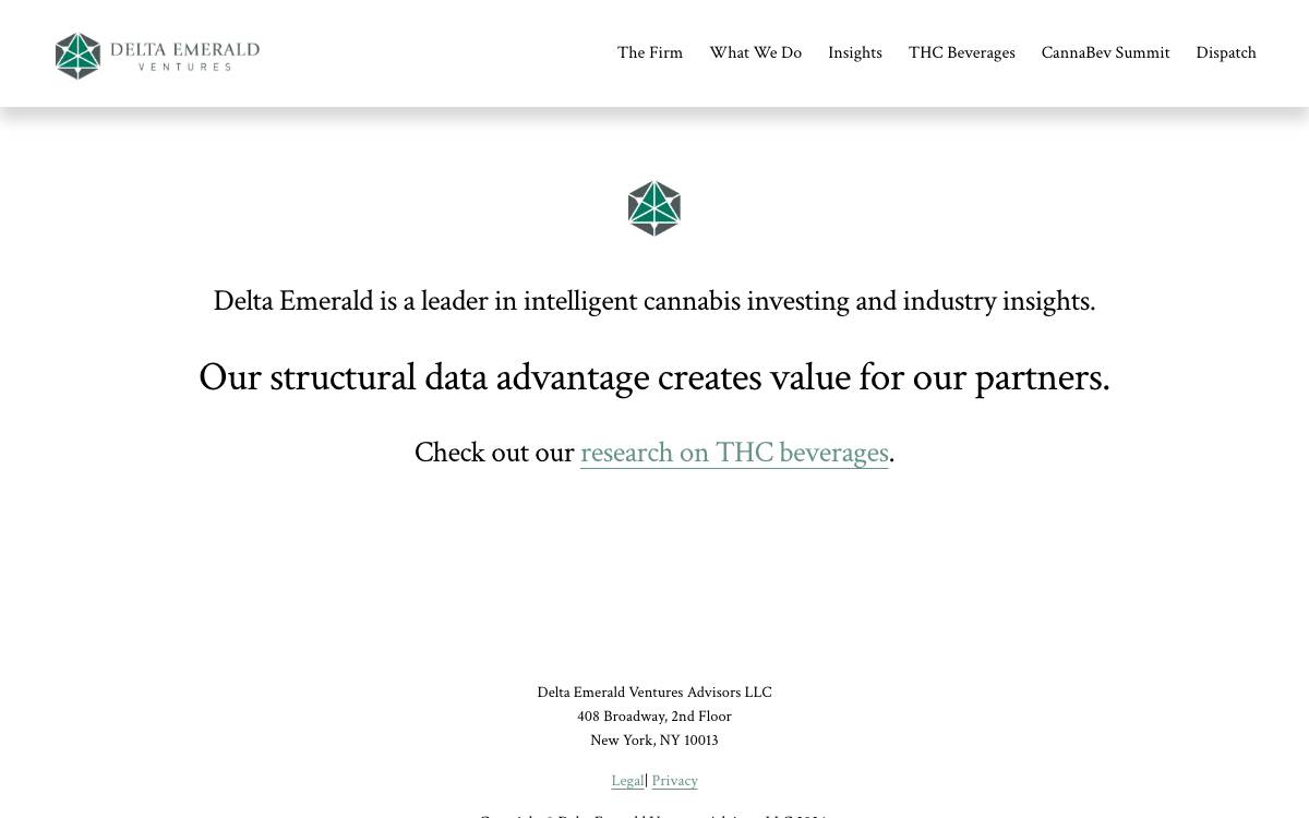 Delta Emerald Ventures website preview