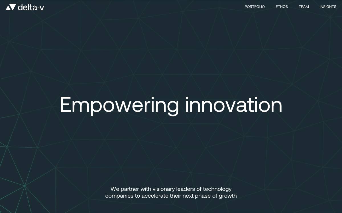 Delta-v Capital website preview