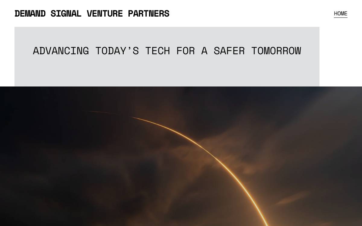Demand Signal Ventures website preview