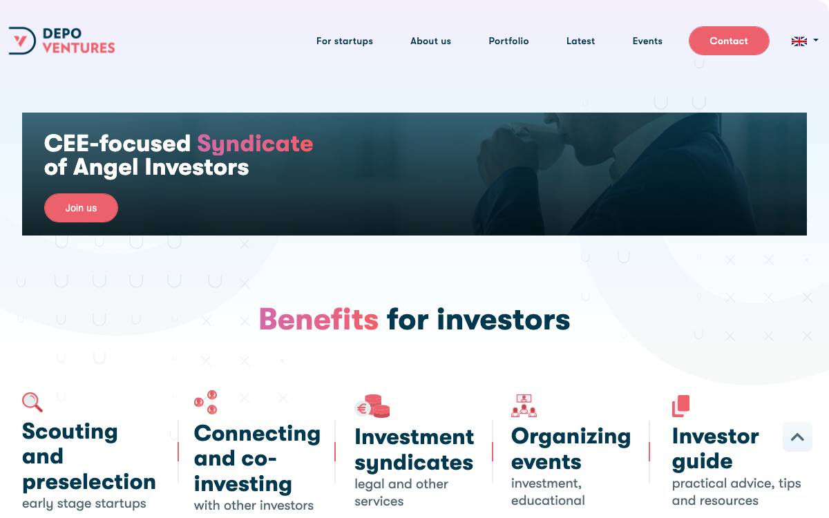 DEPO Angels website preview
