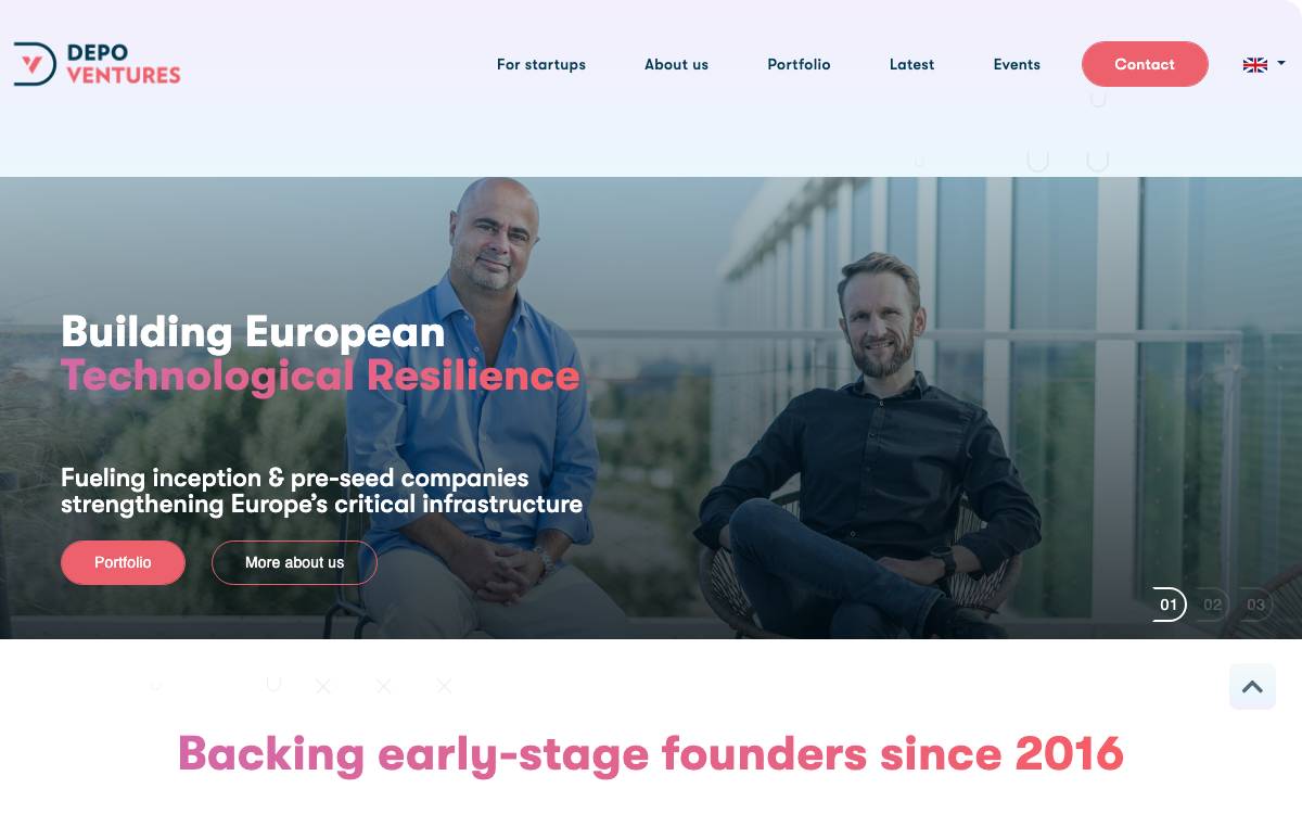 DEPO Ventures website preview
