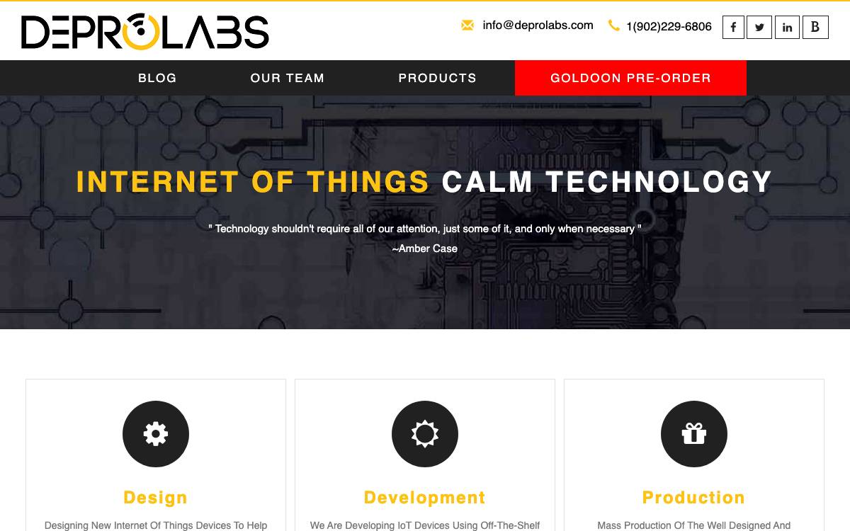 Depro Labs website preview