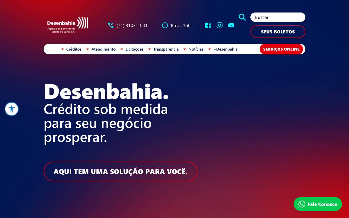 Desenbahia website preview