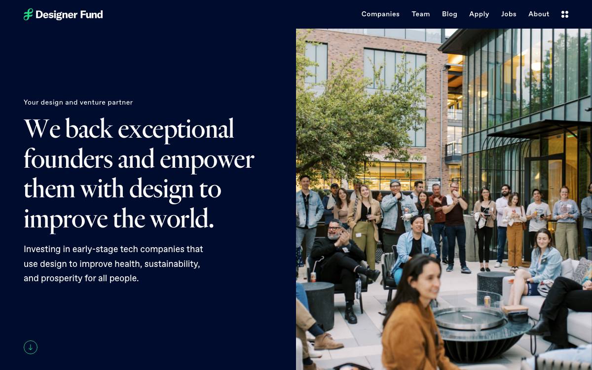 Designer Fund website preview