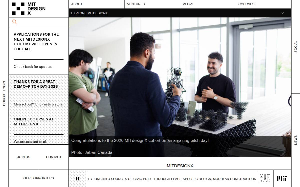 DesignX website preview