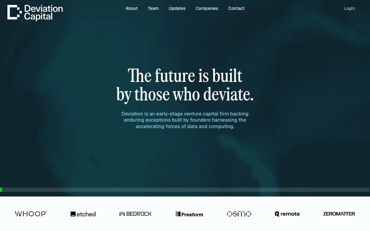 Deviation Capital website preview