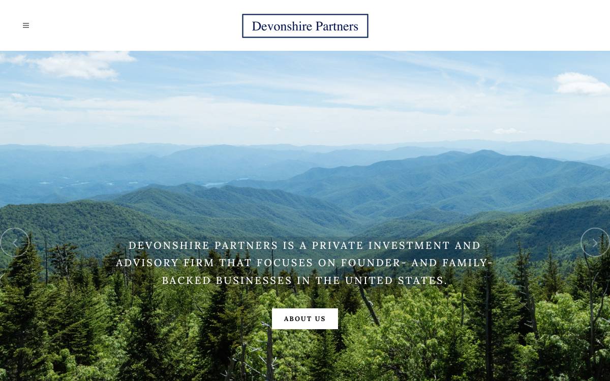 Devonshire Investors website preview