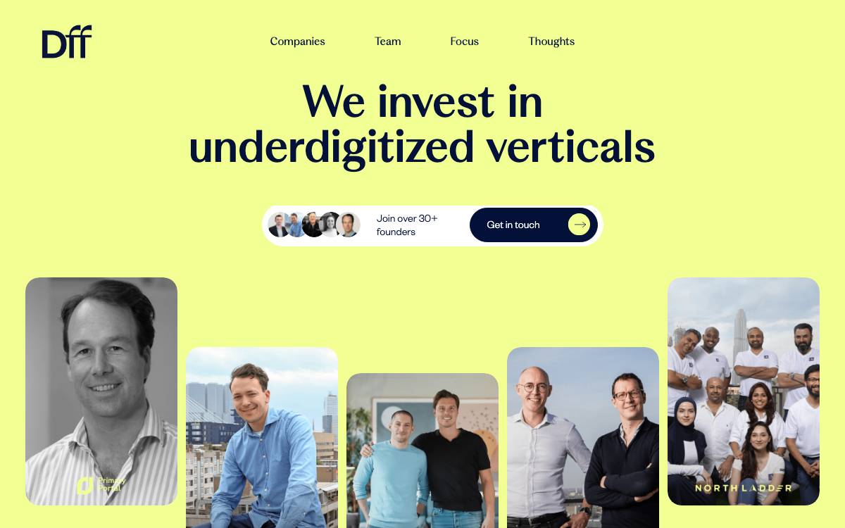 DFF Ventures website preview