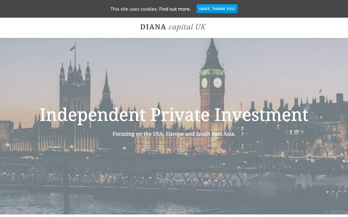 Diana Capital UK website preview